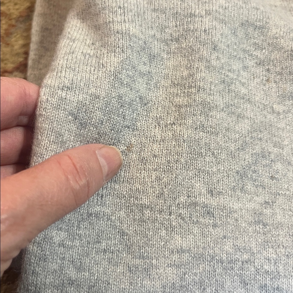 Lingua Franca Gray “the end" Crewneck Cashmere Sweater, size XS - Picture 11 of 12